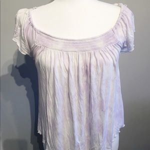 🌸Pretty pink and white top from AEO